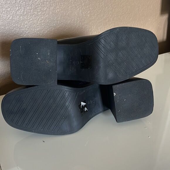 Nasty Gal Chunky Heel Croc Embossed Ankle Boots size 6 - Picture 5 of 6